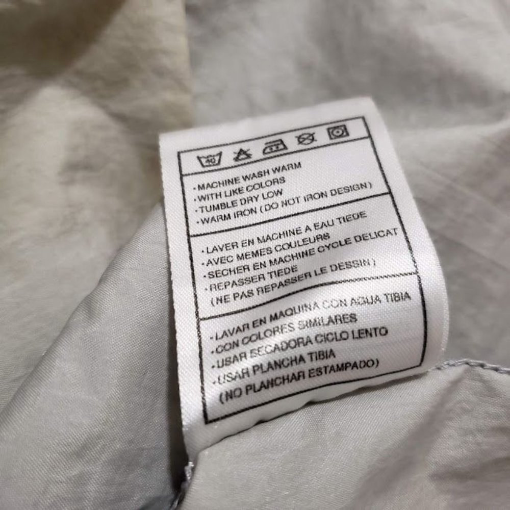 Nike Men's Windbreaker Jacket XL Gray Red Swoosh Nylon Half Zip White Label - Picture 10 of 11